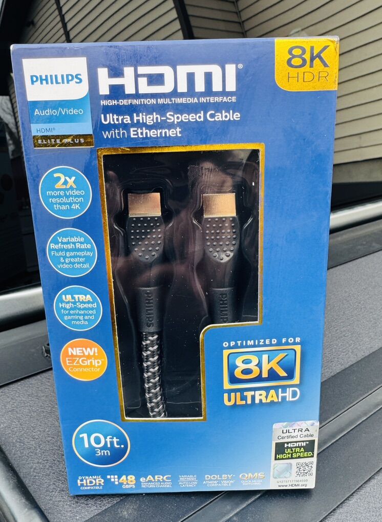 NEW Phillips 8KHDMI cable