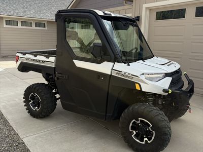 2019 Polaris Ranger XP 1000 Northstar with Ride Command - Pearl White, Enclosed Cab, Winch
