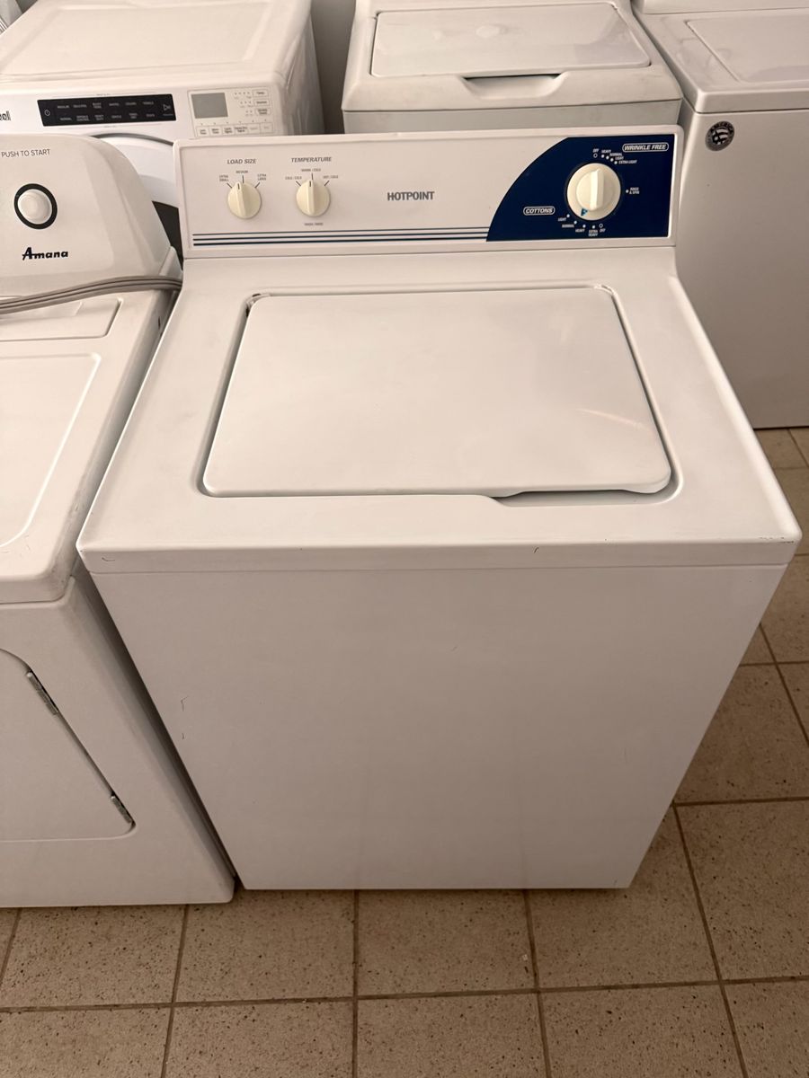 Hotpoint Top Load Washer - White, Standard Capacity, Multiple Wash Cycles