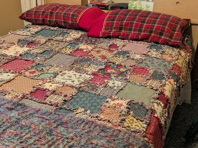 Vintage Wooden Bookcase Bed Frame