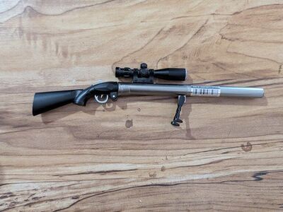 Break action gun pen