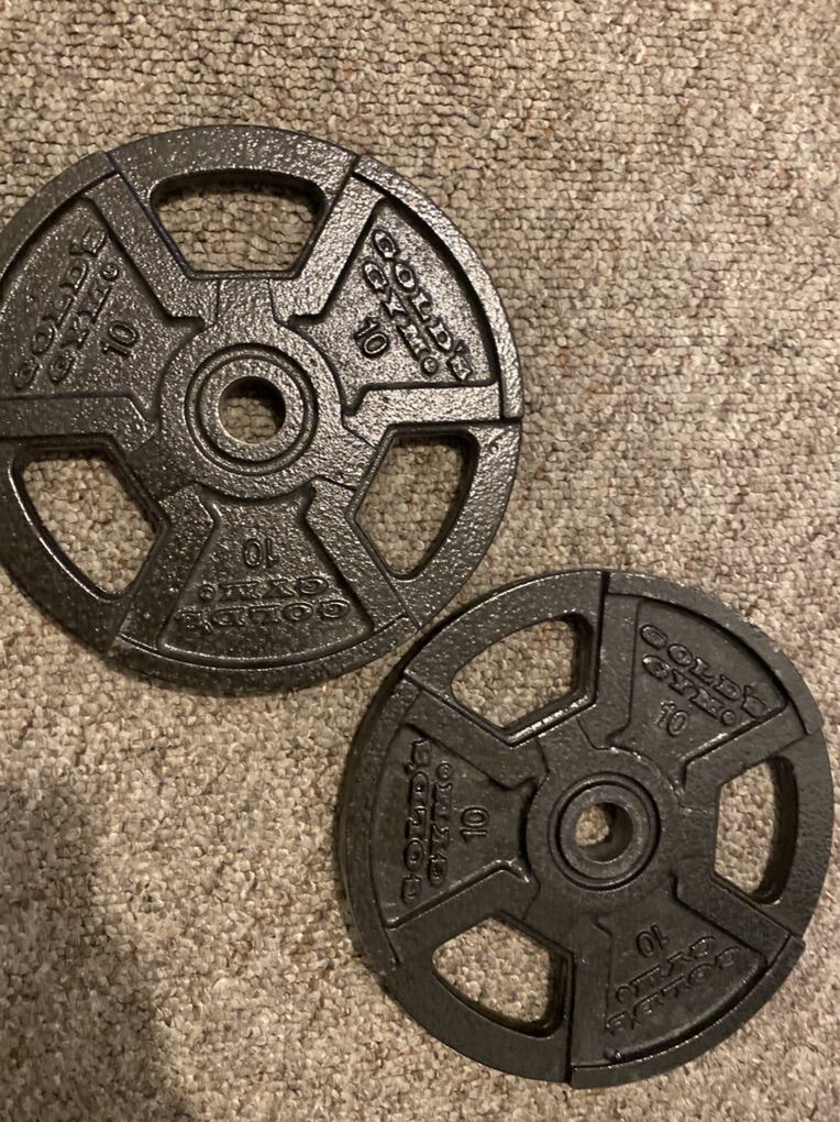 2x10LB Golds Gym Plates
