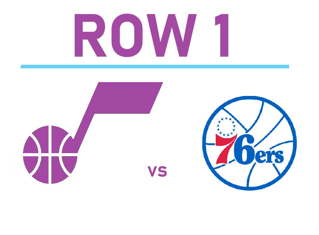 Philadelphia 76ers vs Utah Jazz Tickets - FIRST ROW UPPER BOWL