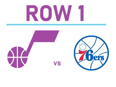 Philadelphia 76ers vs Utah Jazz Tickets - FIRST ROW UPPER BOWL