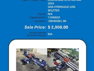 Log Splitter Iron oak oak hydraulic 2024