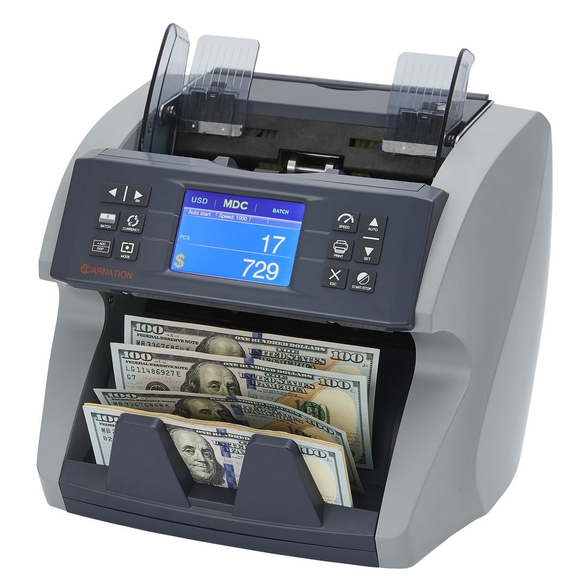 Carnation Professional CR7 Mixed Value Bill Counter, with Counterfeit Detection 1673251 #103171