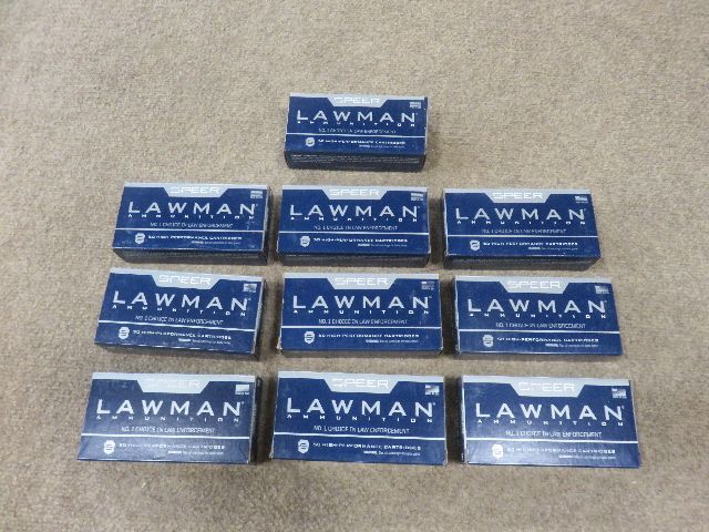 10 Boxes of Speer Lawman 45 Auto 230 Grain TMJ Handgun Ammo