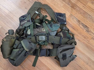 $30 - Complete LBE Harness, Pouches, Canteens & More - NEW!