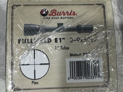 Burris Fullfield E1 3-9x50mm Rifle Scope