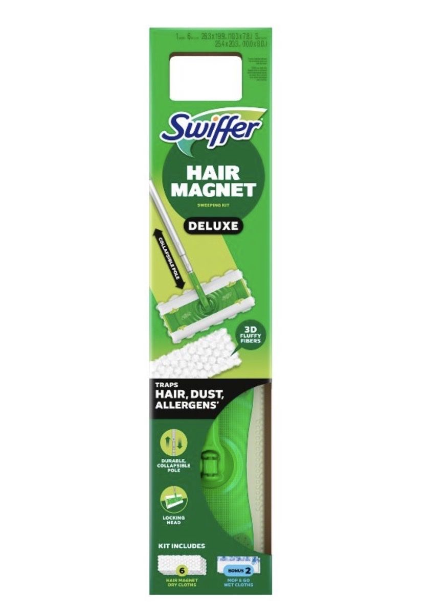 Swiffer sweeper unscented hair magnet deluxe