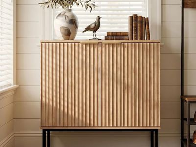 Fluted Buffet Cabinet / Sideboard with Storage