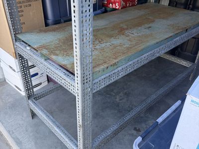 Shelving Unit - 3 Shelves, Industrial Grade. Flex Angle Steel Slotted