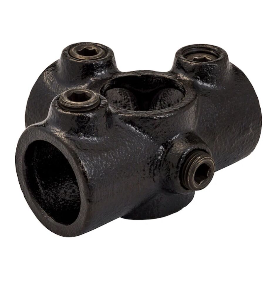 New Box Of 10 Structural Three Socket Cross Black