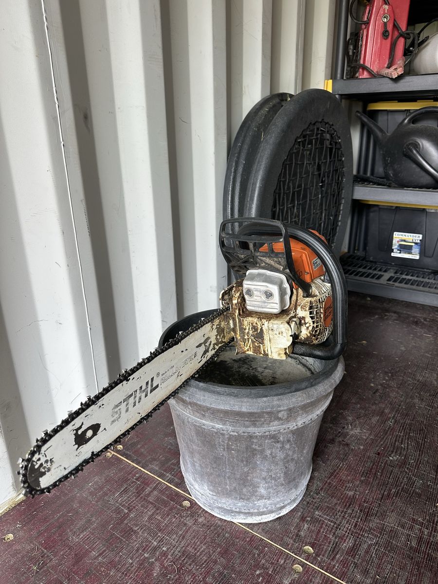 STIHL MS 291 Gas Chainsaw with Rollomatic E Guide Bar and Blade Guard Cover