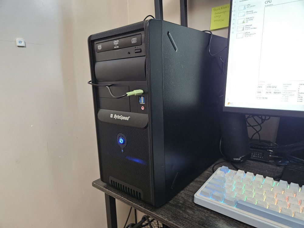 ByteSpeed Desktop Gaming PC - NVIDIA GeForce RTX 2060, 600W PSU, Used