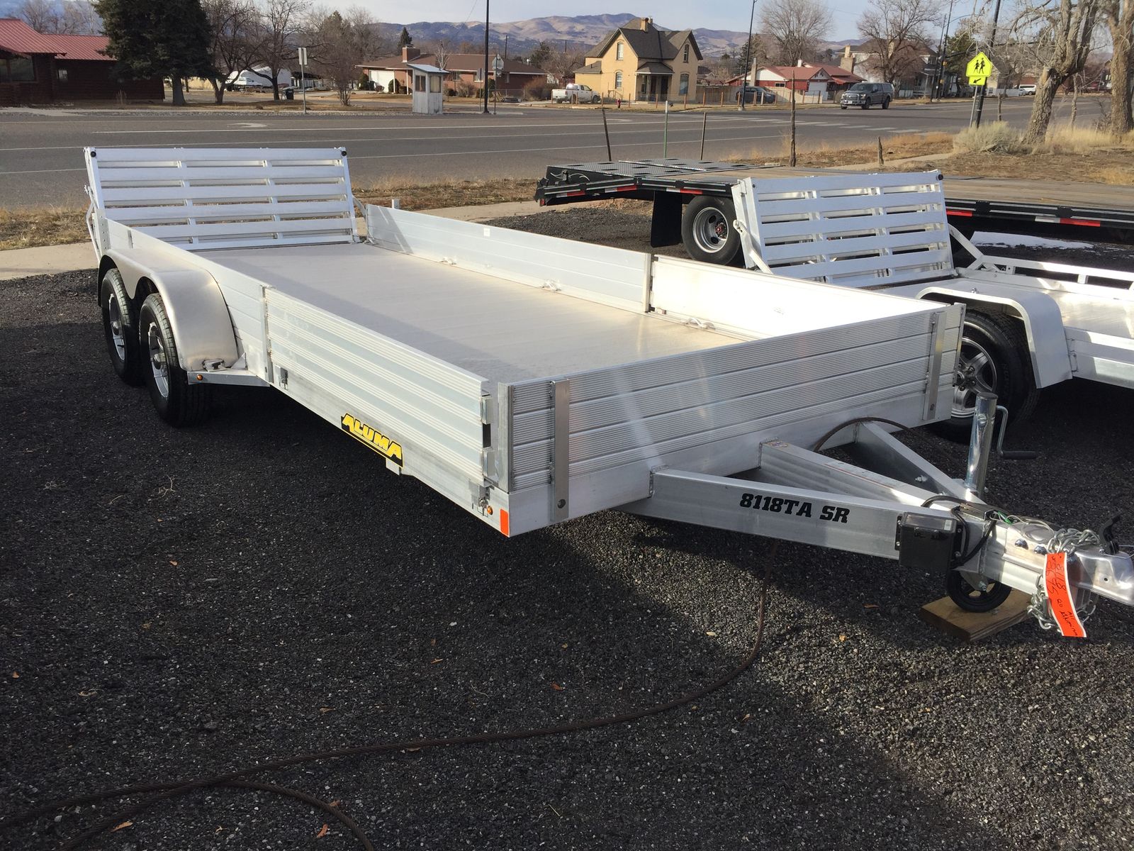 NEW 8118 ALL ALUMINUM TANDEM AXLE TRAILER