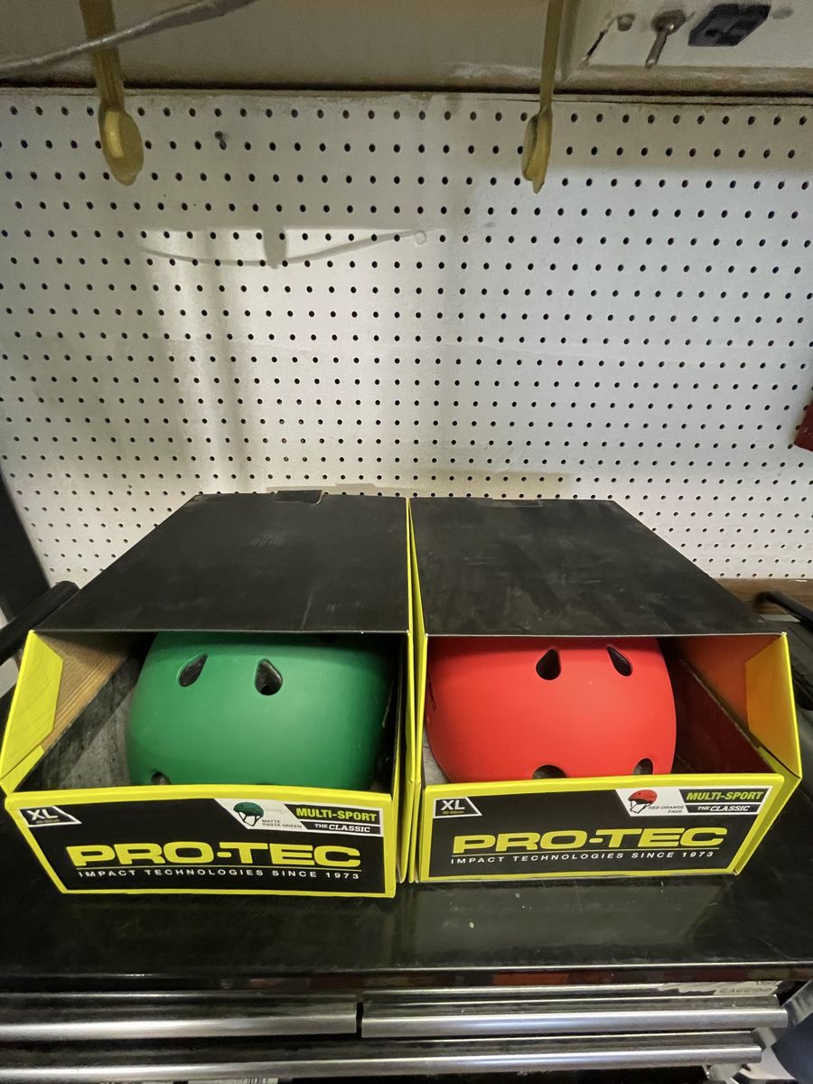 Pro-Tec Classic Multi-Sport Helmet - XL Green & Red, Impact Technologies