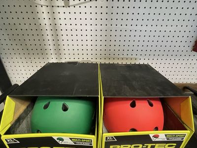 Pro-Tec Classic Multi-Sport Helmet - XL Green & Red, Impact Technologies