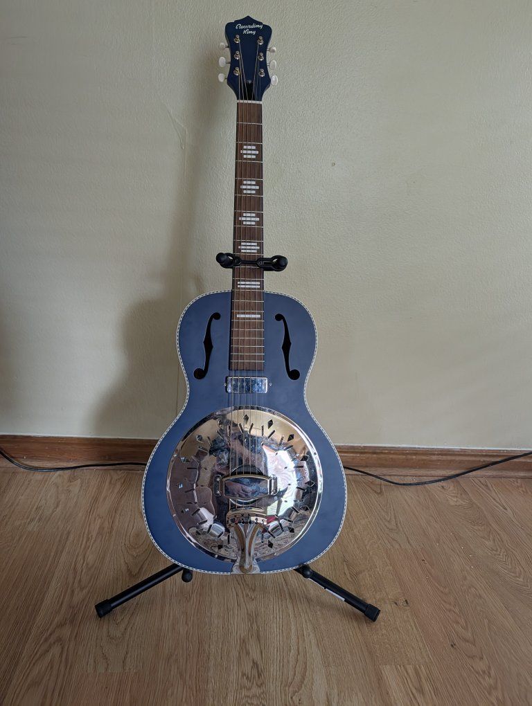Recording King Dirty 30s Single 0 Resonator Acoustic Guitar - Wabash Blue