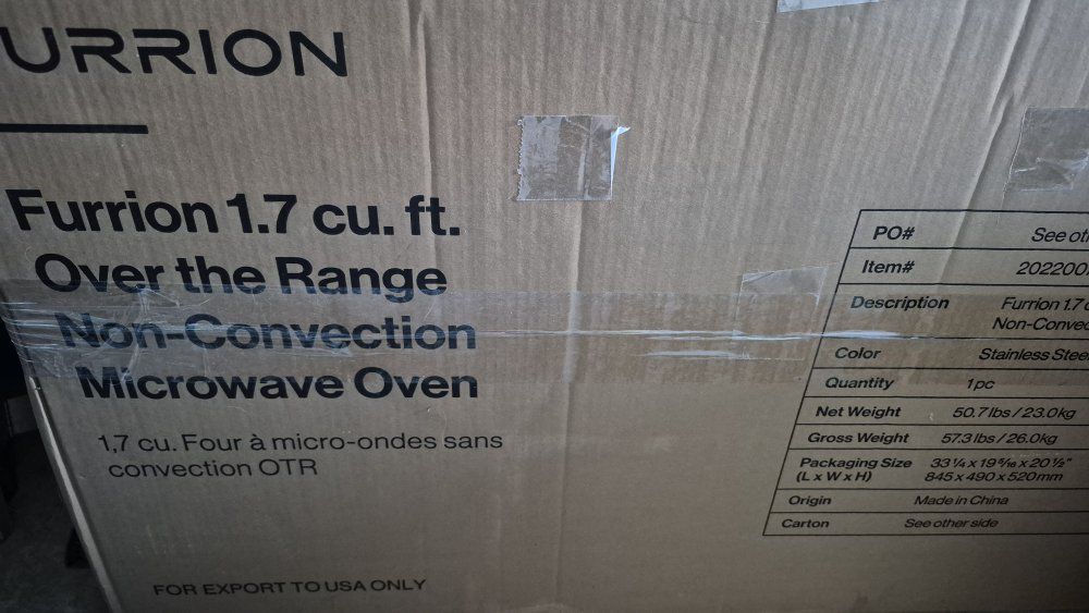 Furrion Microwave