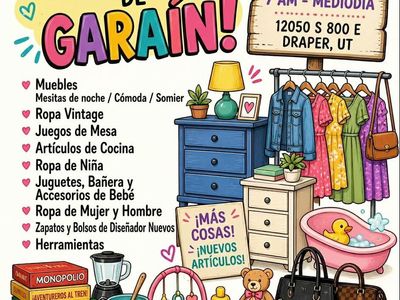 ¡Gran venta de garaje de varias familias!