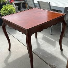 Vintage Wood Breakfast Dining Table or Credenza