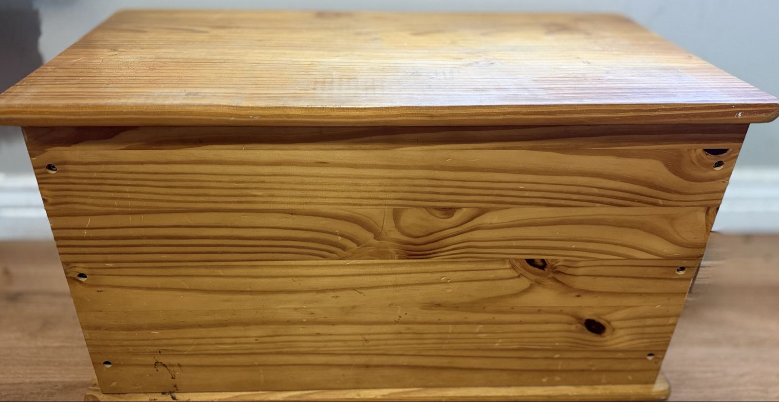 Solid Wooden Storage Chest Blanket Box Toy Box