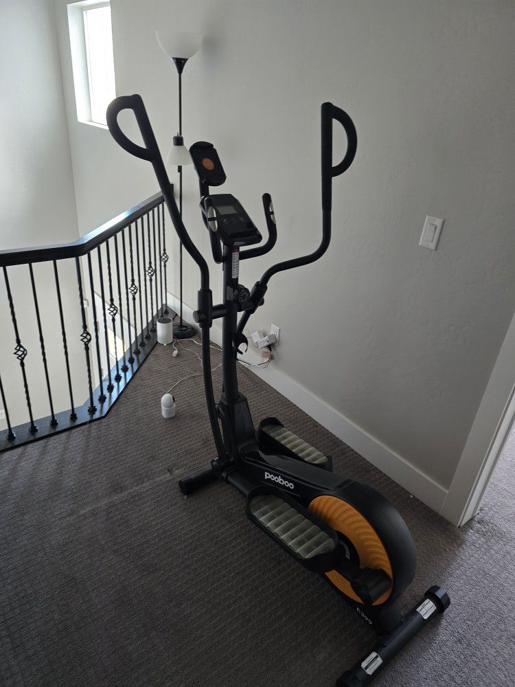 Pooboo E399 Elliptical Trainer Exercise Machine with Digital Monitor