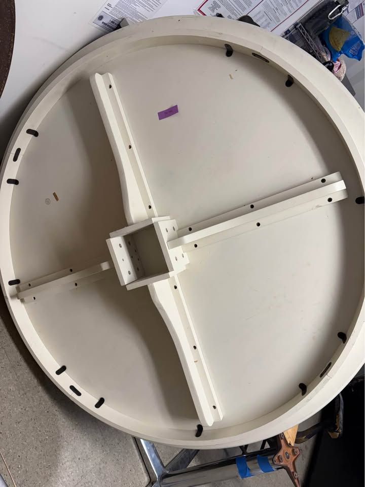 Pottery Barn 58” round Table NO chairs