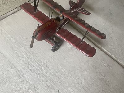 Large wooden airplane for decoration