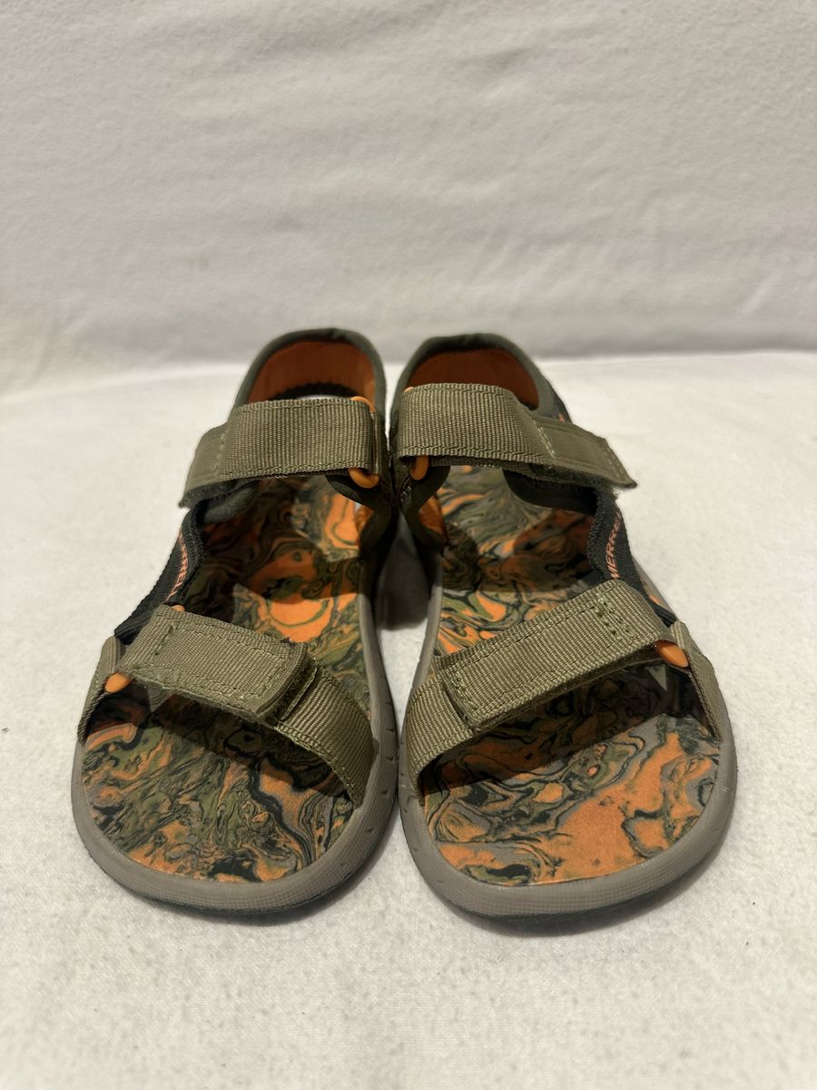 Merrell Toddler Size 12 Olive/Orange Sandals