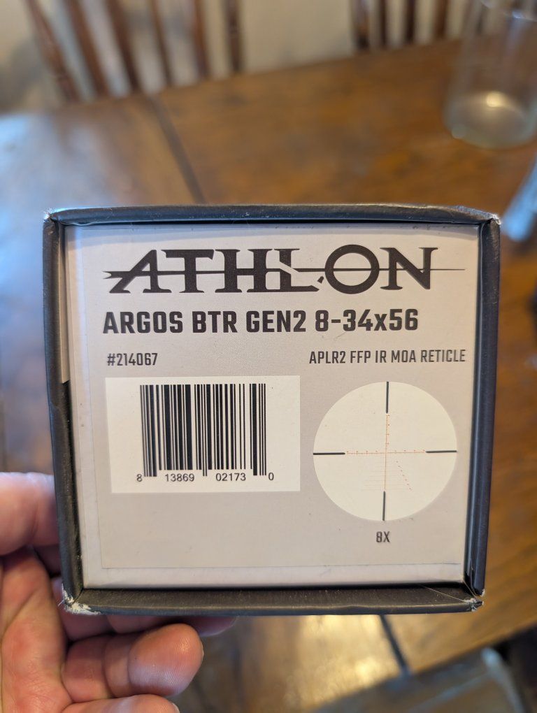 brand new Athlon Argos BTR gen2 8-34x56