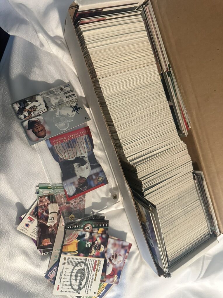 Basket Ball And Football Trading Cards