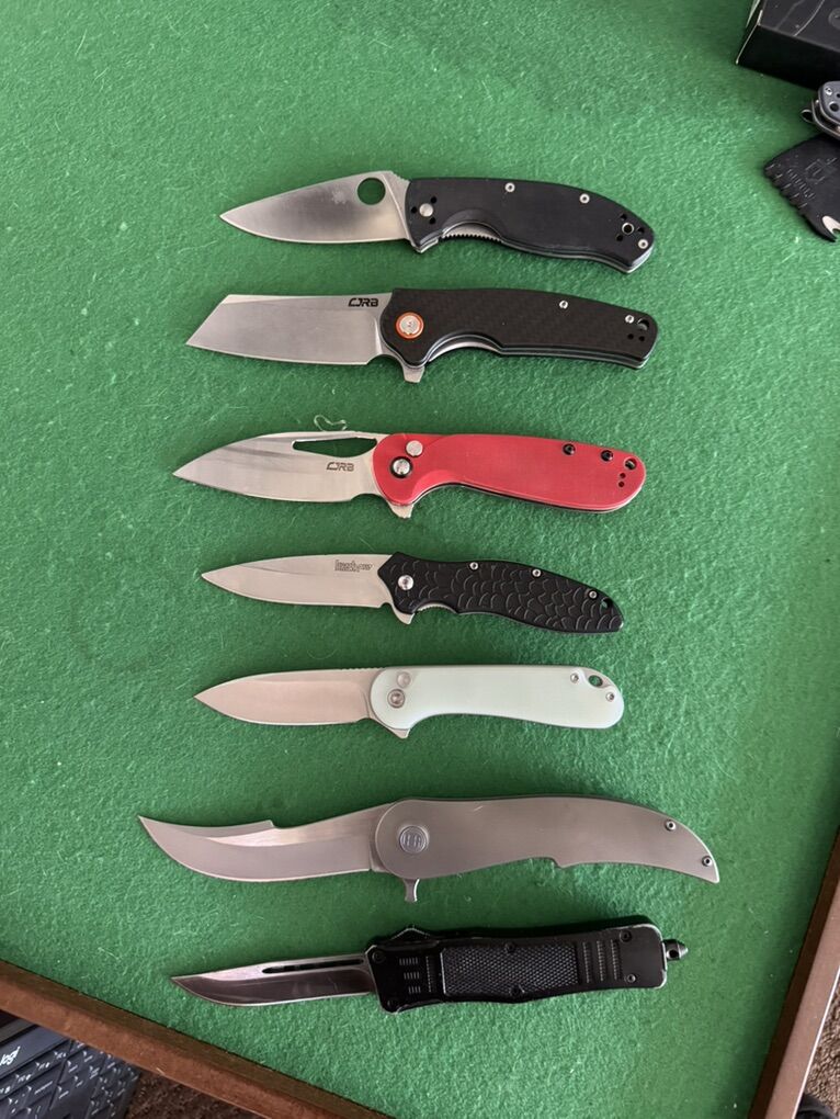 Assortment Of Knives Spyderco CJRB Civivi Kershaw