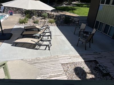 Sunbrella Patio Furniture Set - Lounge Chairs, Dining Chairs & Tables