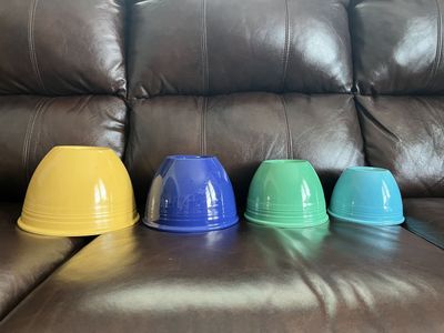 Fiestaware /Fiesta Ware Nesting Bowls- Made in 1930's-1940's