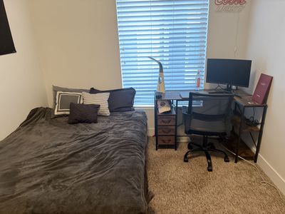 Full-Size Mattress + Box Spring, Desk & Chair Great Condition (Pickup near the U)