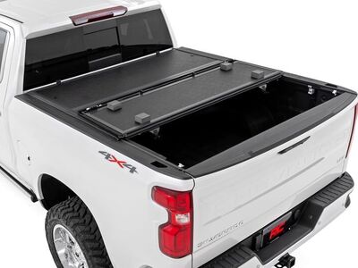 Rough Country Hard Low Profile Bed Cover- Tri Fold