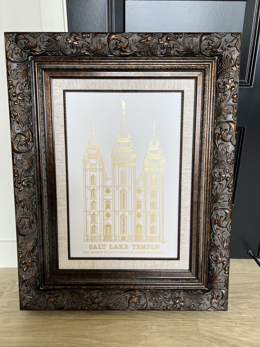 LDS SLC Temple Framed Art