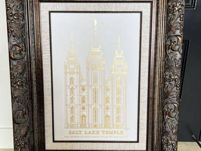 LDS SLC Temple Framed Art