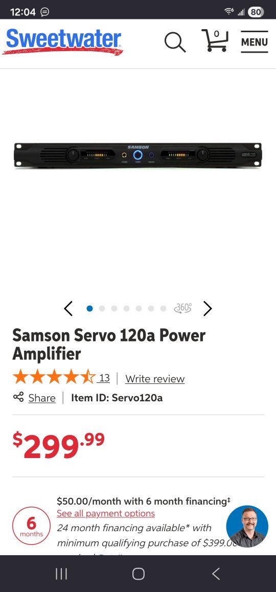 Sampso  Servo 120a amplifier