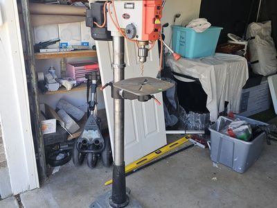 RIDGID DP1500 15" Drill Press - Floor Standing, 1/2HP, Heavy Duty for Woodworking & Metalwork