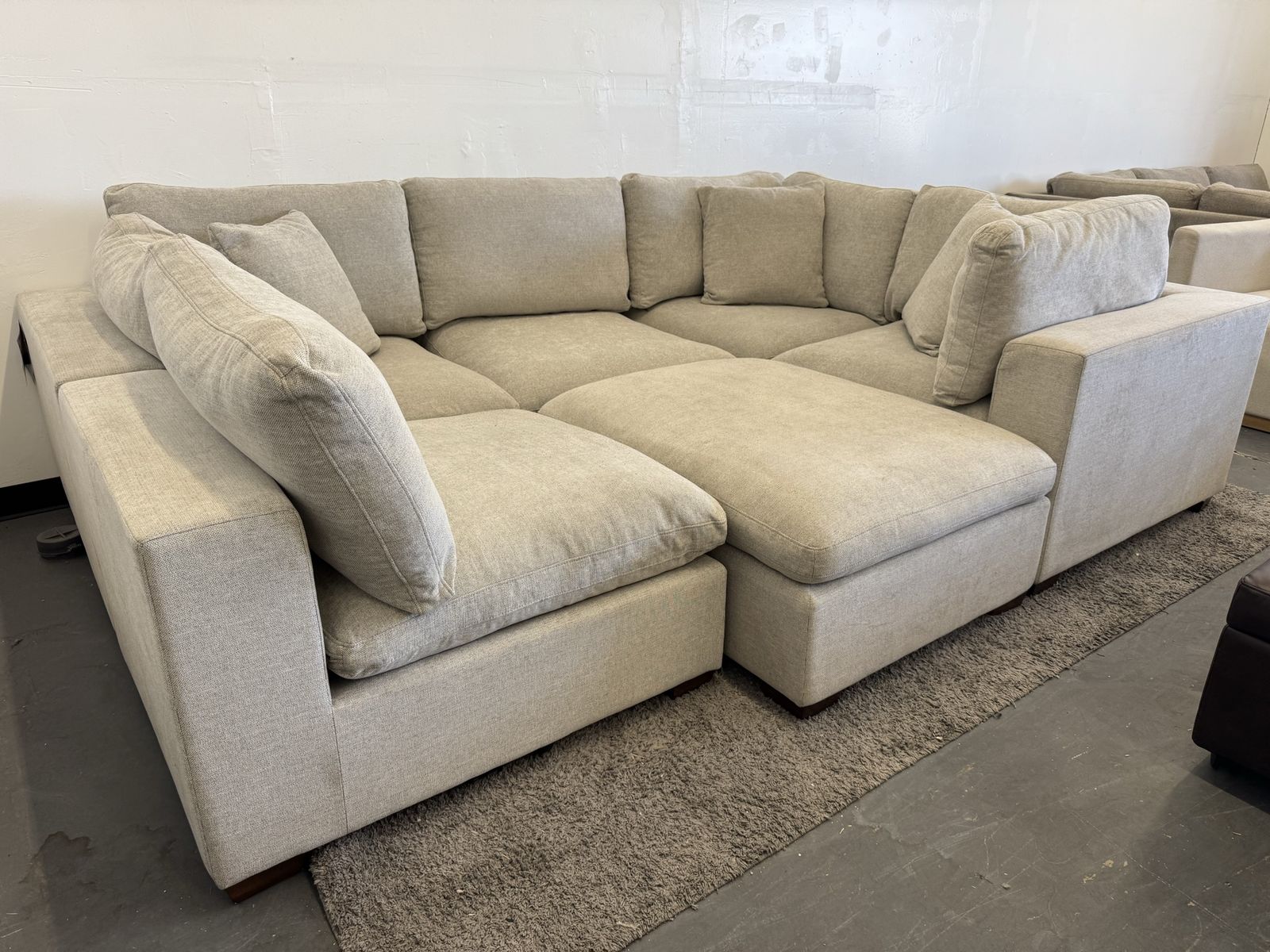 GRAY COSTCO LOWELL MODULAR SECTIONAL SOFA COUCH