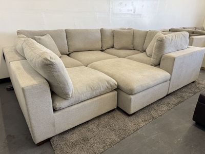GRAY COSTCO LOWELL MODULAR SECTIONAL SOFA COUCH
