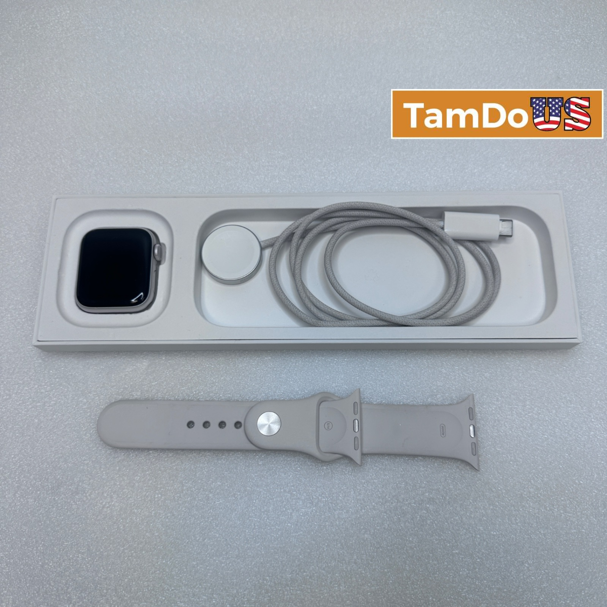 Apple Watch SE (3rd Gen, Cellular) 40mm Starlight AL Case Sport Band S/M