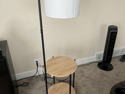 Lamp with table