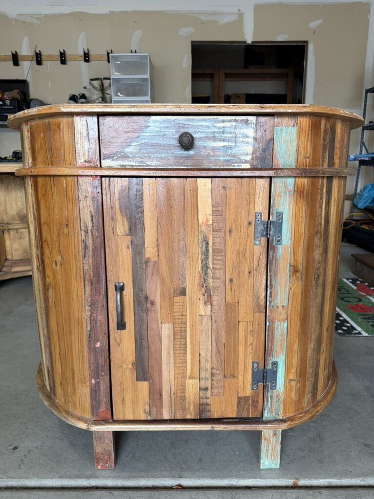 Rustic Solid Wood Country Style Cabinet
