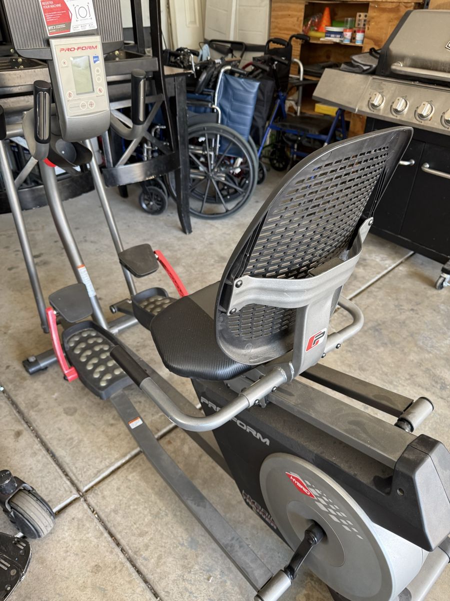 ProForm Hybrid Trainer XT Elliptical & Recumbent Bike Combo