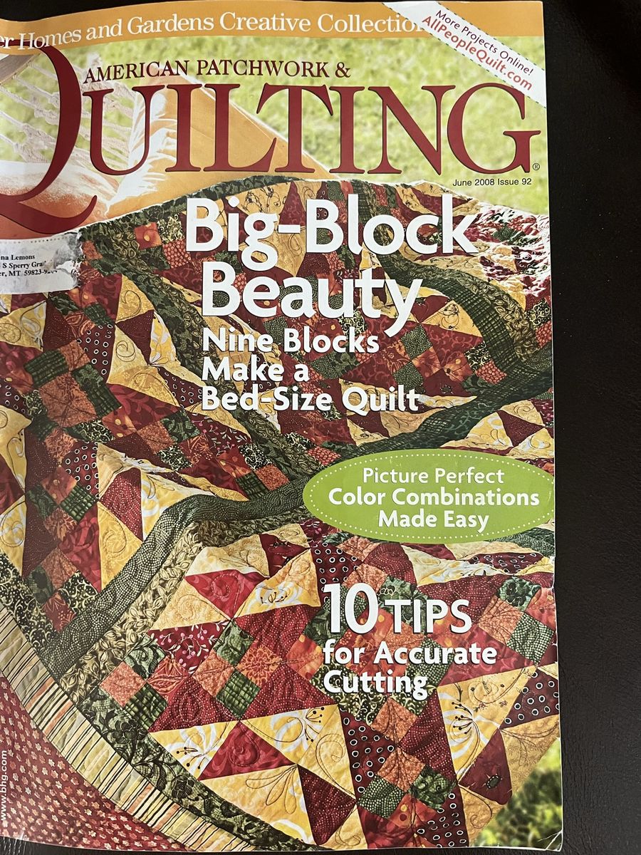 Quilt Kit - Big Block Beauty - Queen Size - Over 16 Yards of Material