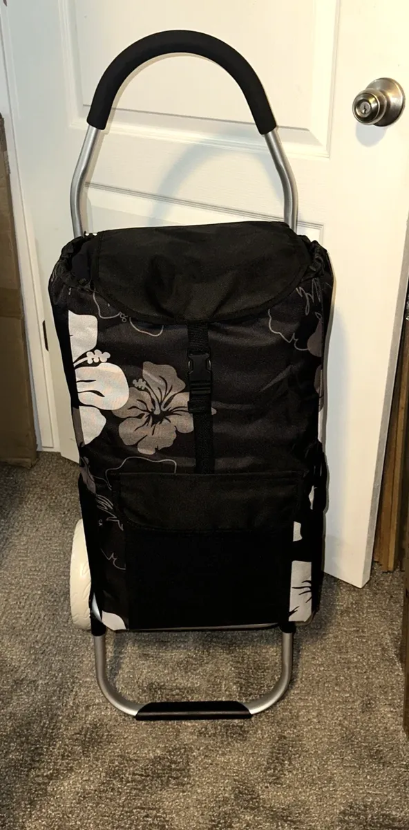 NEW, Foldable Shopping Cart for Groceries w/Wheels & Removable Bag, #H03-342
